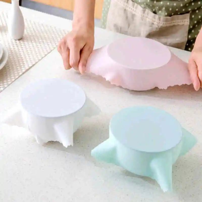 

Reusable Silicone Wrap Stretch Lid Grip Food Fresh Keeping Film Sealer Cover Microwave Oven Heating Cover 23cm Quality15