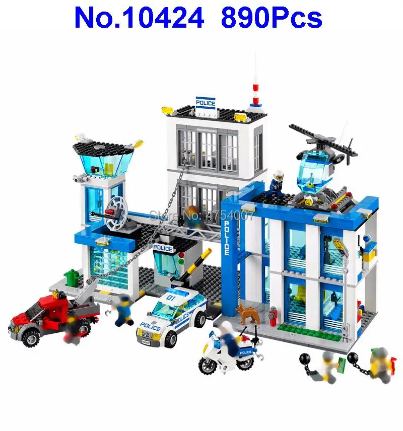 

10424 890pcs city police station emma mia bela 60047 building block Toy