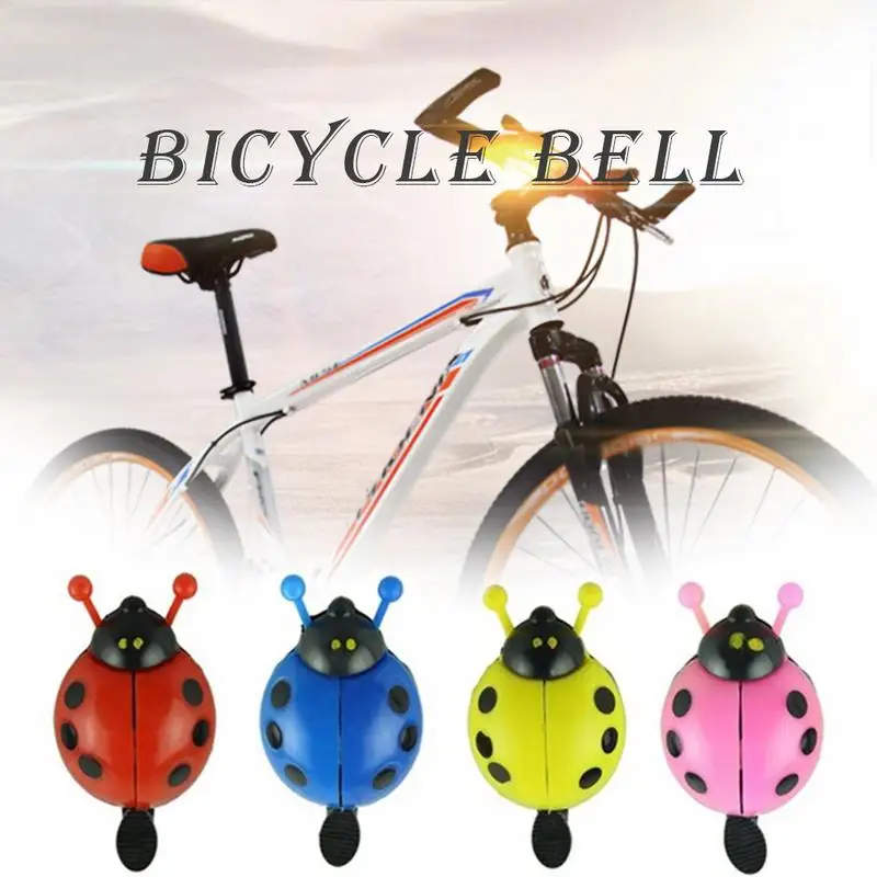 

Bicycle Bell Exquisite Steel Plastic Ladybug Outdoor Bicycle Fun Sports Crisp Sound Bicycle Bell