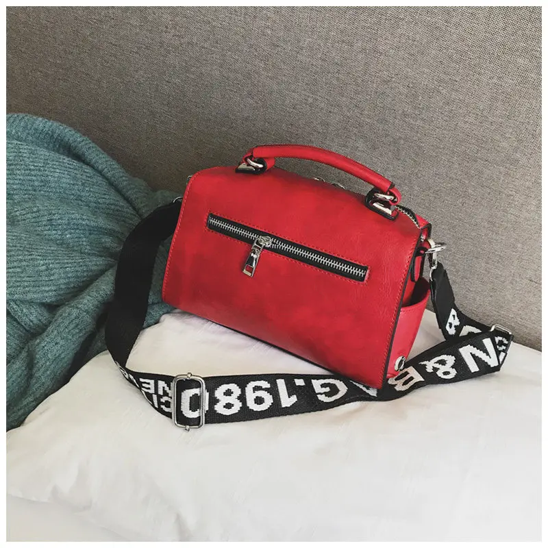 Bolso de hombro de mujer VOLESS bolso de mano de moda carta decoración bolsas de asas de correa ancha bandolera para mujeres saco A principal