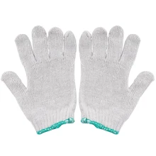 10 пар нейлоновые Нескользящие защитные рабочие перчатки пригодно для носки дышащие рабочие перчатки Белый
