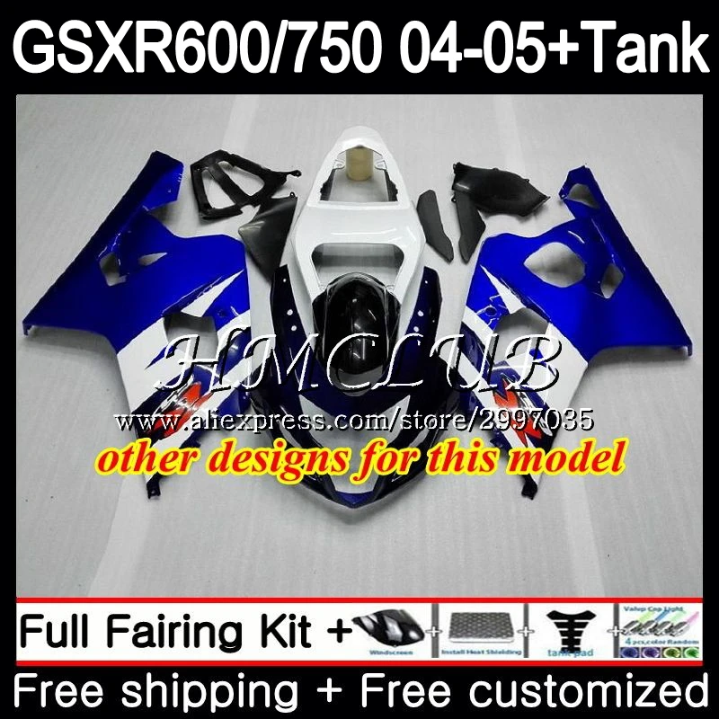 Lucky Strike + бак для SUZUKI GSXR 600 750 GSX R750 R600 2004 2005 27HC. 15 K4 GSXR600 04 05 GSXR750