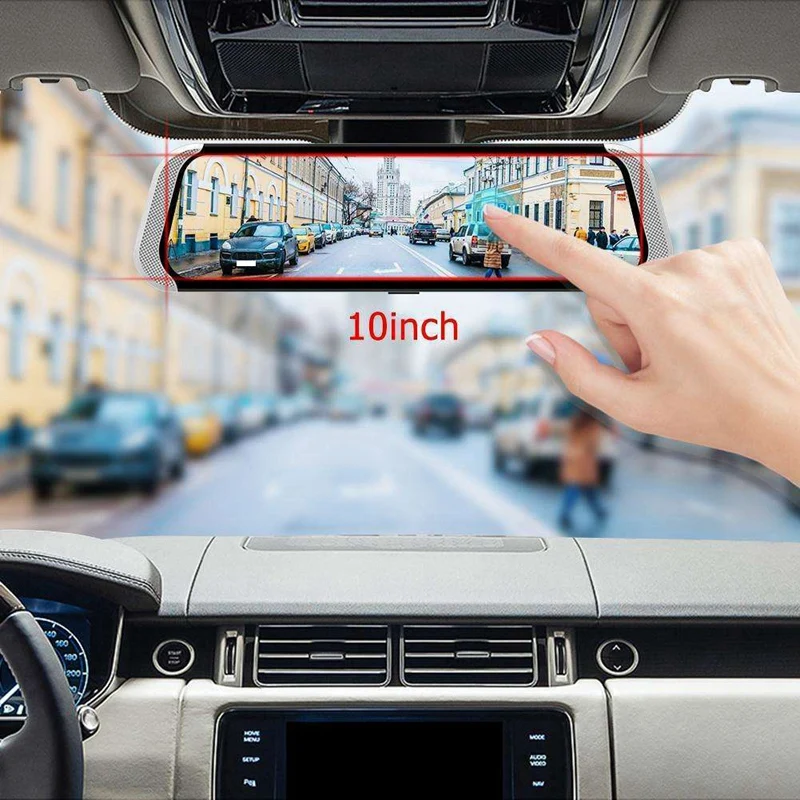 10 дюймов 4G Мобильный Dvr Зеркало заднего вида Dvr Камера Двойной объектив Android 5,1 Dash Cam приложение Adas Предупреждение Bluetooth Двойной объектив G-Сенсор Dvr
