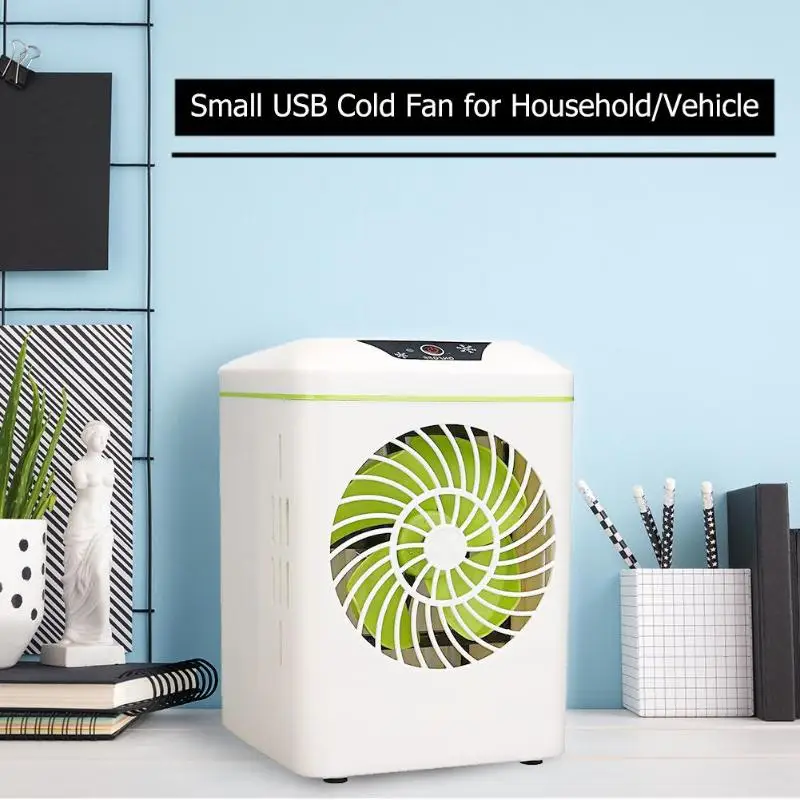 

500mL USB Mini Air Conditioner Humidifier Purifier Air Cooling Fan for Home Humidifying Air Cooling Fan