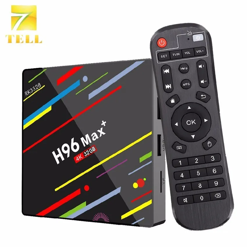 H96 MAX Plus 2G 16G Smart TV Box Rockchip RK3328 Android 8 1 4 Гб RAM 32 ГБ/64 Rom 4K H.265 USB3.0 Dual WIFI
