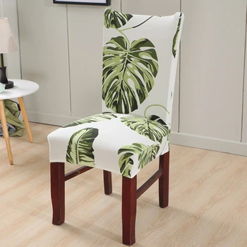 

Flower Printing Chair Covers Stretch Elastic chair cover For Weddings Banquet Restaurant Hotel housse de chaise