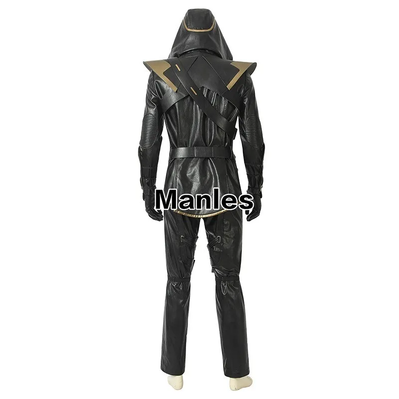 Avengers Endgame Marvel Costume Cosplay Adult Hawkeye Clint Barton Hoodie Jacket Halloween Christmas Carnival Party Full Set