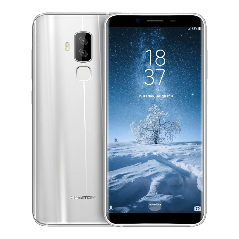 

Original HOMTOM S8 MTK6750T Octa Core 5.7" HD+ 18:9 Fingerprint 4G RAM 64G ROM 1440*720 3400mAh 16MP+5MP Camera Mobile Phone