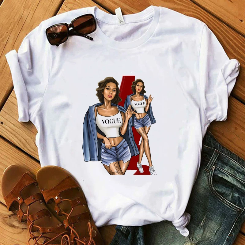 

Friends T-shirt Lady Vogue 100% Cotton Hipster T Shirt Girl Summer Beach Super Soft White O-Neck Tops Girl Gift Casual Tees