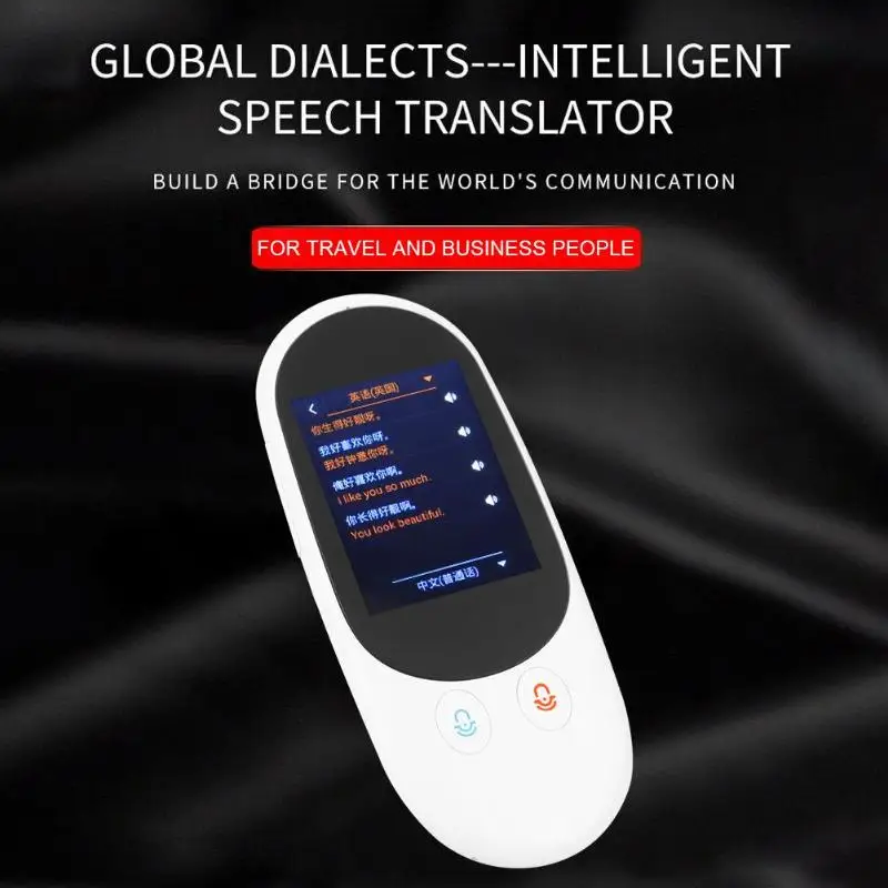 

F1 Smart Voice Translator USB Rechargable 126 Languages 2.4 inch Touch Screen Translator for Learning Travelling