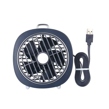 

Mini USB Table Fan 3 Speeds 180° Wind Direction Mini Fan With Adjustable Night Light Desktop Fan for Office Home Bedroom