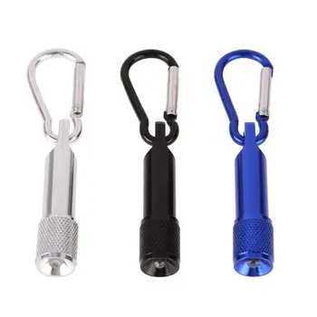 

Portable Mini Handy Light Flashlight Torch Sport Outdoor LED Flashlight Torch Reachageable Light With Carabiner
