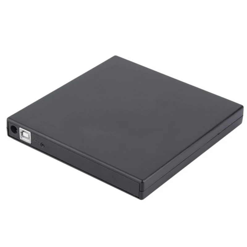  Black Ultra Slim USB External CD-ROM Drive x24 and DVD ROM Drive x8
