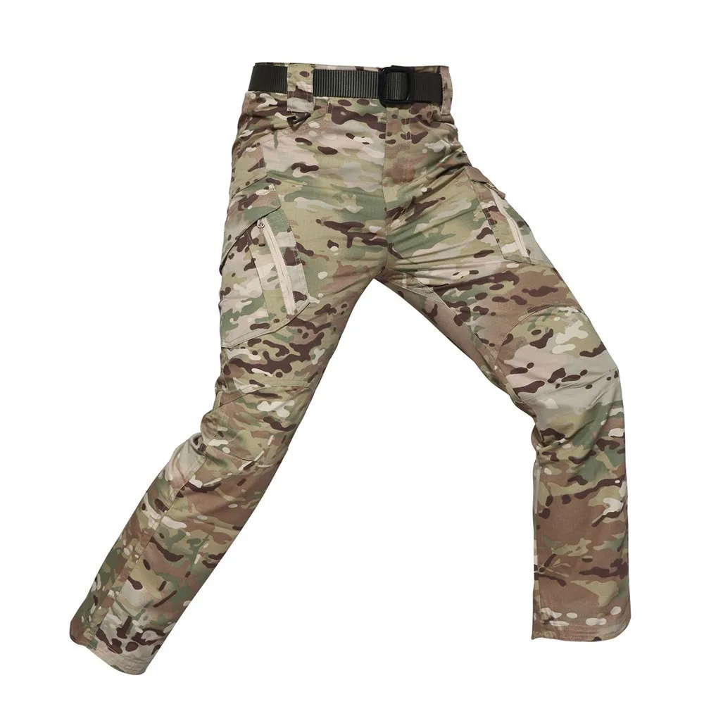 

Hunting Cargo Pants IX9 City Combat SWAT Army Military Multi-pockets Stretch Flexible Man Trousers S-5XL Ripstop Cotton Blends
