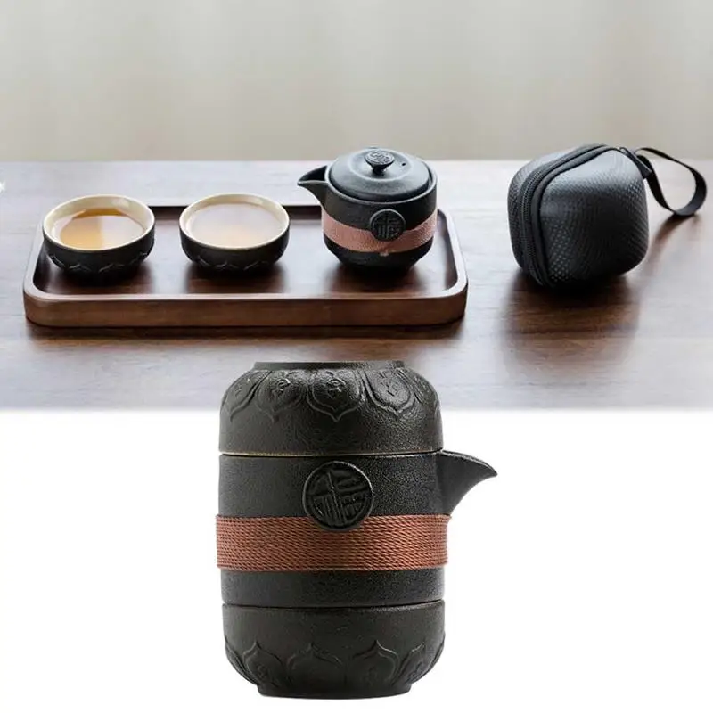 Портативный чайный сервиз в китайском стиле семейная чашка Longjing для путешествий