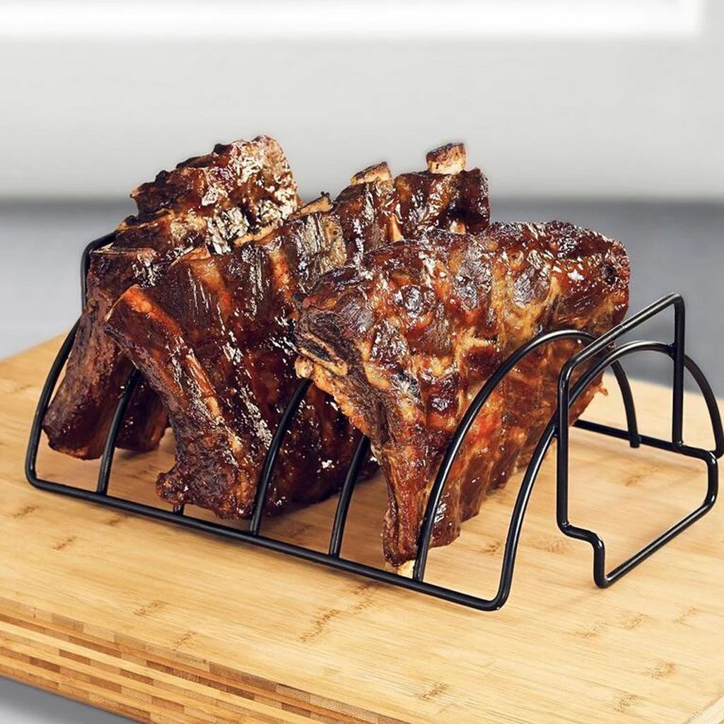 Baoblaze Iron BBQ Fried Basket Chicken Roasting Outdoor Grill Steak