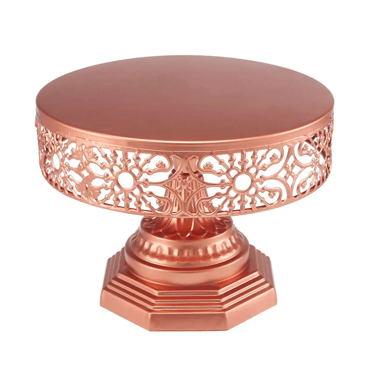 

25cm 3 Colors Retro Wedding Birthday Cake Stand Holder Round Metal Party Display Stand Rack Pedestal Plate Tower Home Bakeware