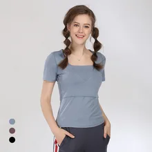 Топы для йоги, дышащая Спортивная безрукавка для фитнеса, женская рубашка с коротким рукавом для тренажерного зала, бега, спорта, футболки, майки, Femme