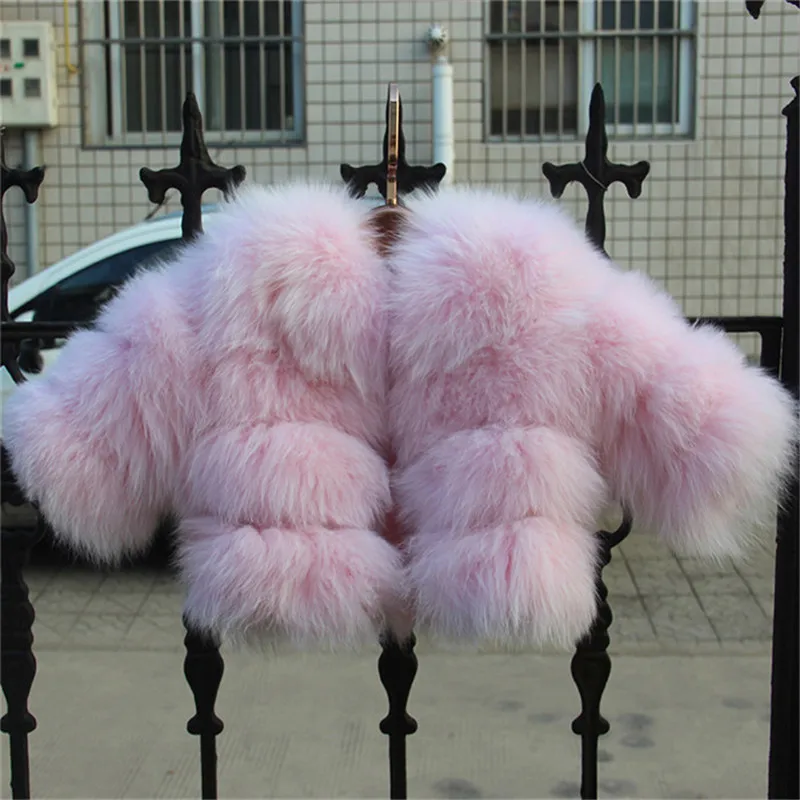 New Children Real Fox Fur Coat High Quality Outwear Coat Winter Warm Babys Thick Natural Thick Clothing Jacket DC#1 New Children Real Fox Fur Coat High Quality Outwear Coat Winter Warm Babys Thick Natural Thick Clothing Jacket DC#1