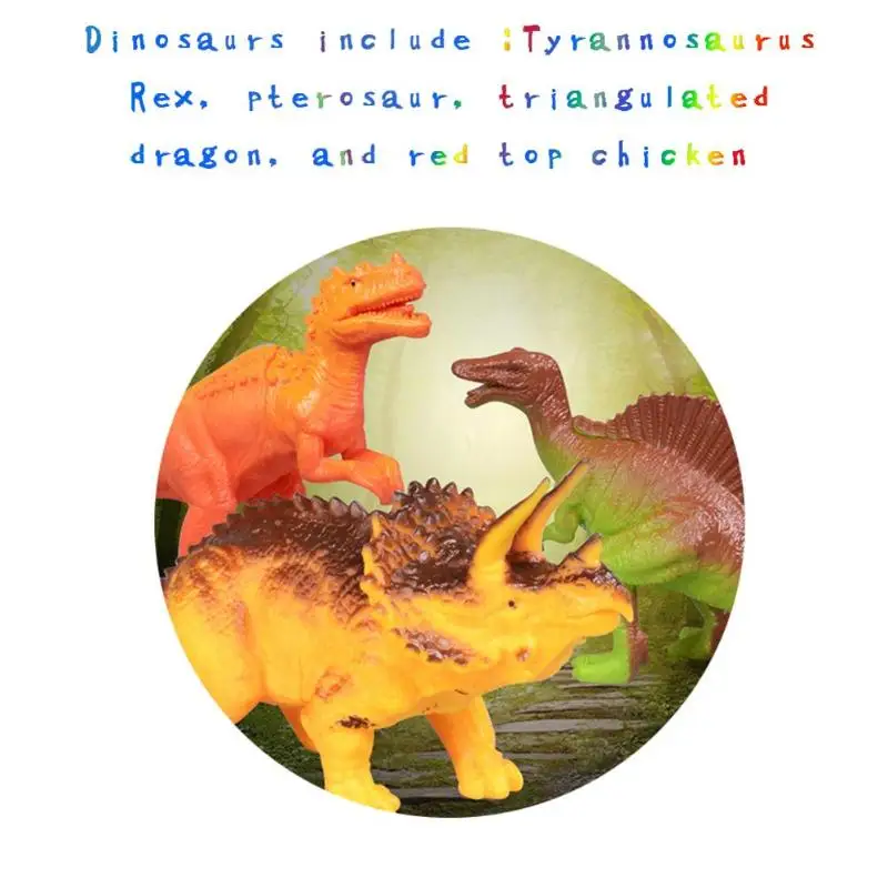 10pcs Simulation Dinosaur Plastic Toys Kids Animals Model Room Ornament 10pcs Simulation Dinosaur Plastic Toys Kids Animals Model Room Ornament