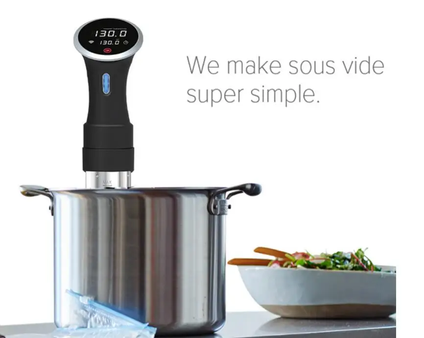 Sous Vide плита Цифровой точный контроль температуры светодиодный сенсорный экран дисплей Тепловая погружная плита