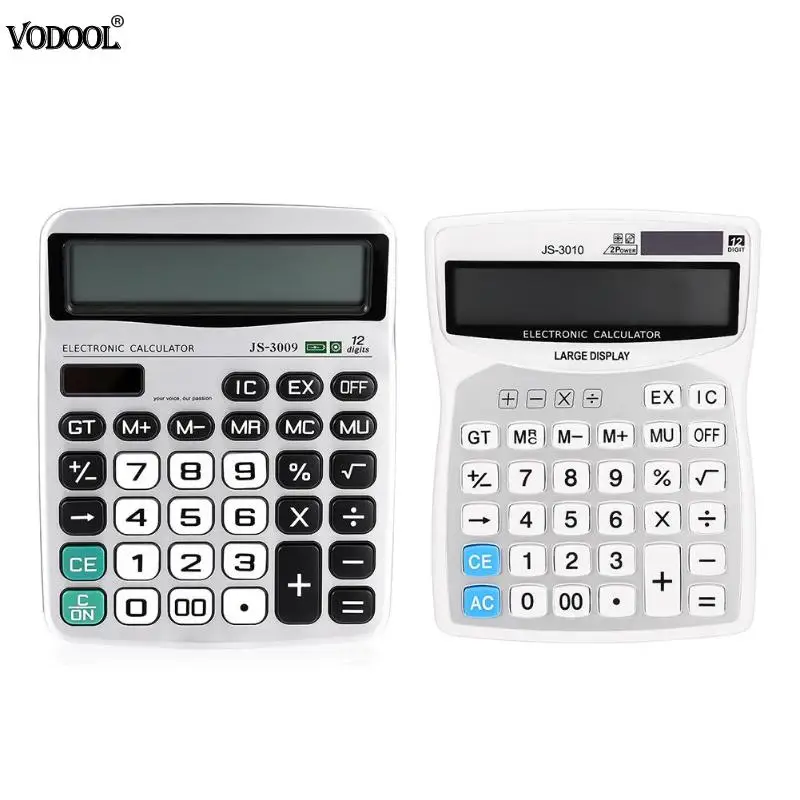 

12 Digits Display Mini Portable Scientific Calculator School Office Students Stationery Mathematics Finance Calculating Tool New
