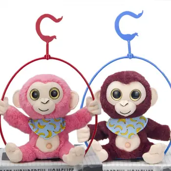 Cartoon Electronic Recording Toys Plush Talking Monkey Doll Interactive Toys Soft Birthday Gift Mimicry Pet Talking Cute Kawaii