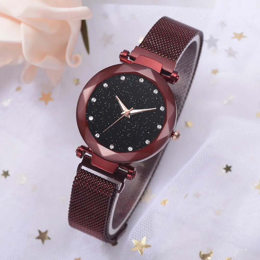 Delicate Simple Trend Starry Night Ladies Quartz Watch Magnet Watch Strap Magnet Watchband Watch Ladies Watch Holiday Gift
Delicate Simple Trend Starry Night Ladies Quartz Watch Magnet Watch Strap Magnet Watchband Watch Ladies Watch Holiday Gift