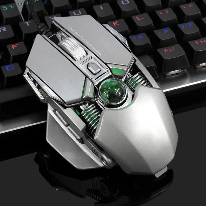 RGB Gaming Mouse USB Wired 9 Buttons Backlight 2750 Adjustable DPI Optical Gamer Mice Computer maus