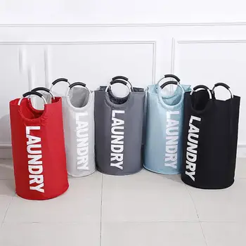 

OUNONA 1pc Laundry Basket Waterproof Folding Clothes Laundry Hamper Dirty Clothes Organizer Wash Laundry Basket Bag for Bathroom