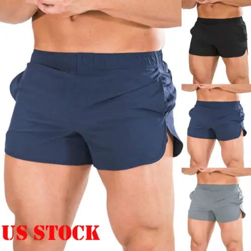 

Running Short Mens Sports Running Bodybuilding Beach Breathable Shorts Fitness Gym Short Pants