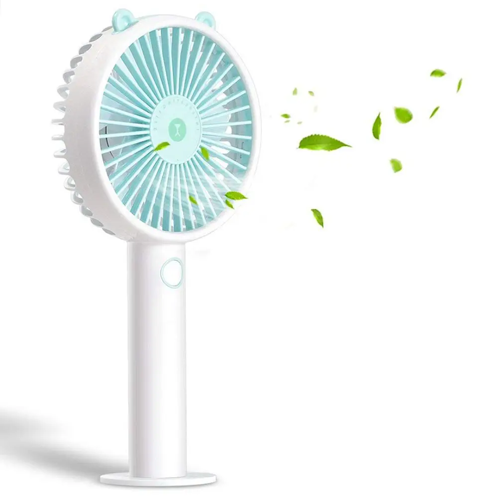

Hot TOD-Mini Handheld Fan USB Personal Fan Battery Operated 3 Level Speed Silent Desk Fans Bedroom Fan for Home Office and Tra