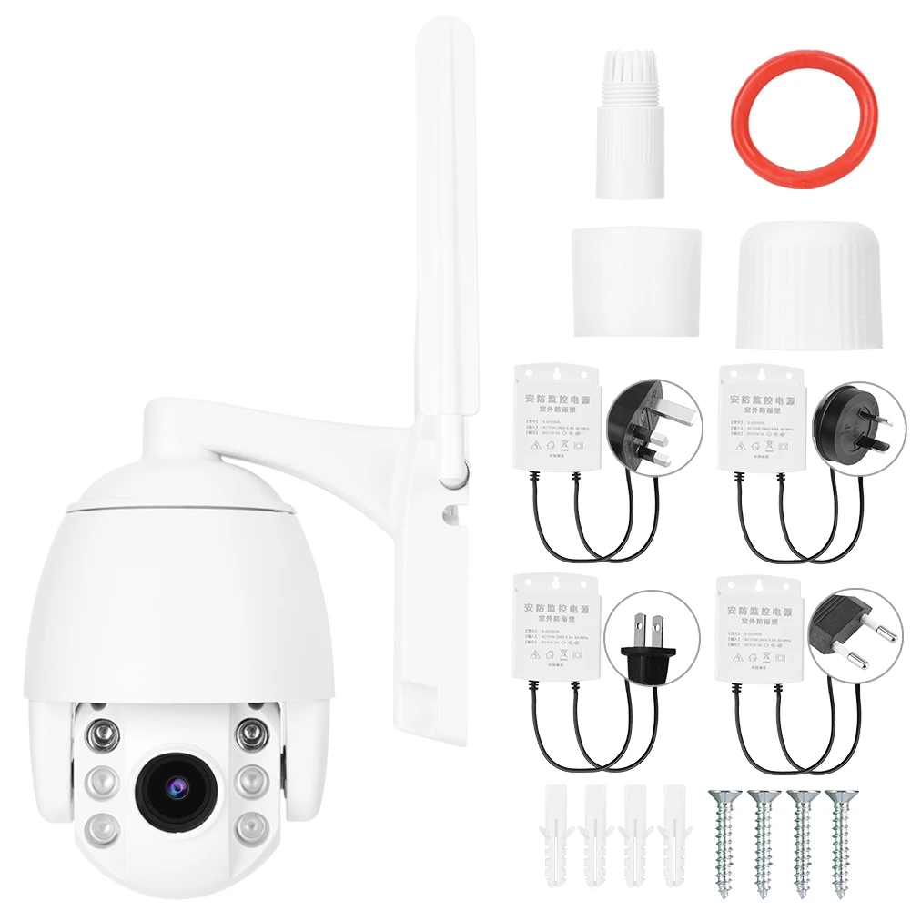

Surveillance CCTV Camera 1080P IR Night Vision WIFI Outdoor Waterproof IP Camera 4G SIM Card 5x Optical Zoom