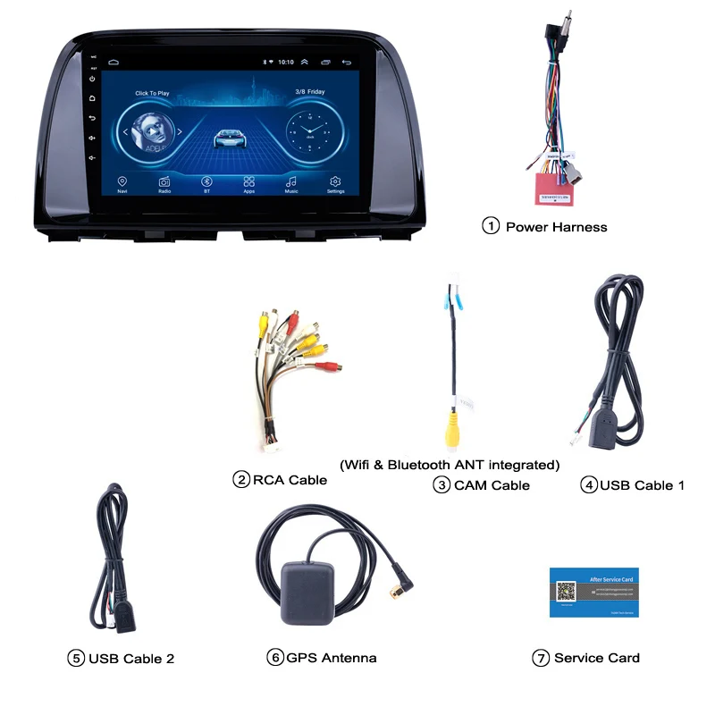Perfect android 8.1 car dvd For Mazda CX5 CX-5 CX 5 2013-2016 radio multimedia player stereo gps navigation 1