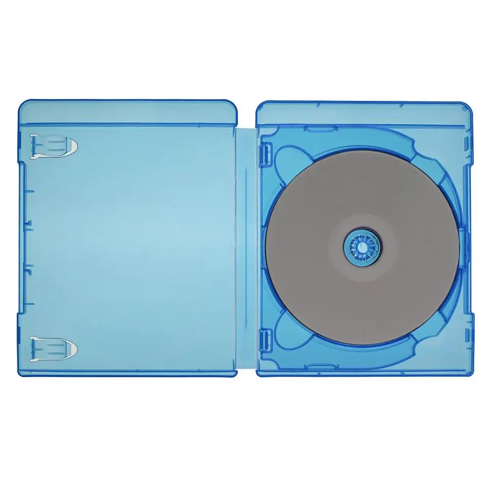 

Blu Ray DVD CD Case Replacement Square Blue Ultra Thin Standard Plastic Hard Box Holder Perfect Storage Case Organizer CD Case