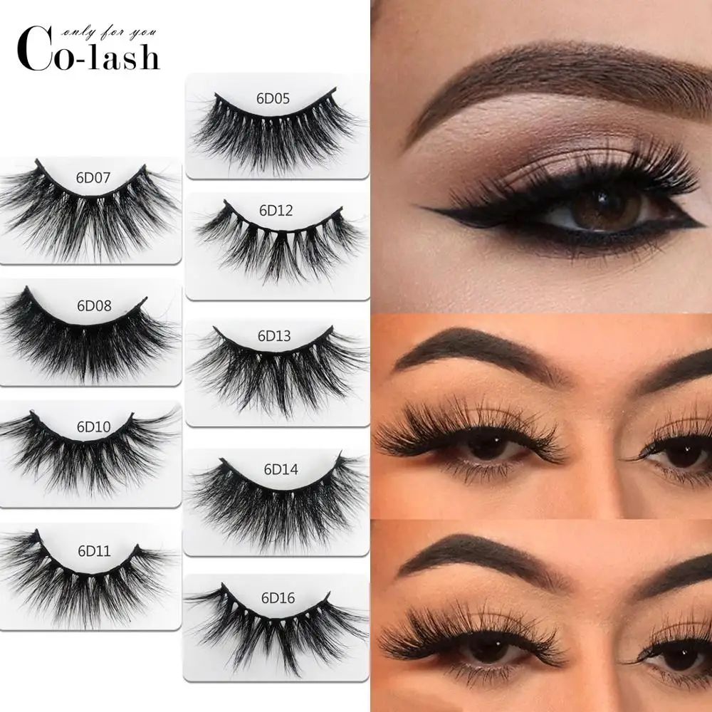 Colash 18mm Long 3D Mink Lashes Extra Length Mink Eyelashes Big 