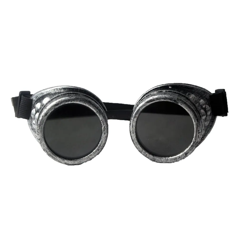 

fantastic and cool Punk Helmet Goggles Silver Frame Motorcycle Glasses Motocross Eyewear Mask Free Size Unisex