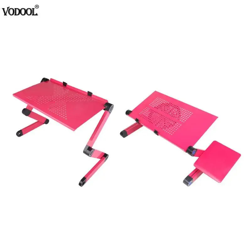 

Folding Alloy Laptop Desk Portable Ergonomic TV Bed Lapdesk Tray Table Stand Notebook Table Desk Stand With Mouse Pad