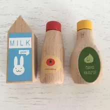 New Children Kitchen Play House Toys House Cooking Simulation Kitchen Early Educational Wooden Toys children play simulation kitchen cooking utensils