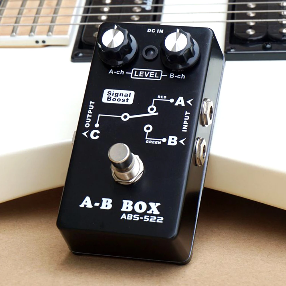 A-B-бокс Belcat Singel Boost с 2 входами и 1 выходом электрогитара AB BOX Stompbox A-ch B-ch Control | Спорт