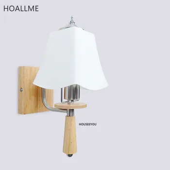 

Modern Creative Wooden Art Wall Lamp Bedside Light Sconces Fixture for Indoor Bedroom Porch Hallway Corridor Hotel Lighting