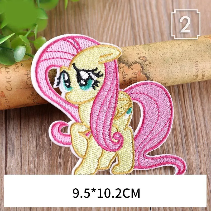 Новая Радуга My Little Poni нашивки с лошадьми для одежды Приклеивание утюгом вышивка