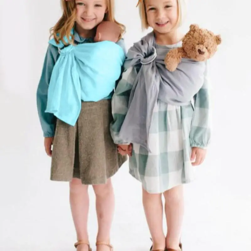 Adjustable Baby Doll Sling Carrier Wrap Cotton Kids Front Back Pets