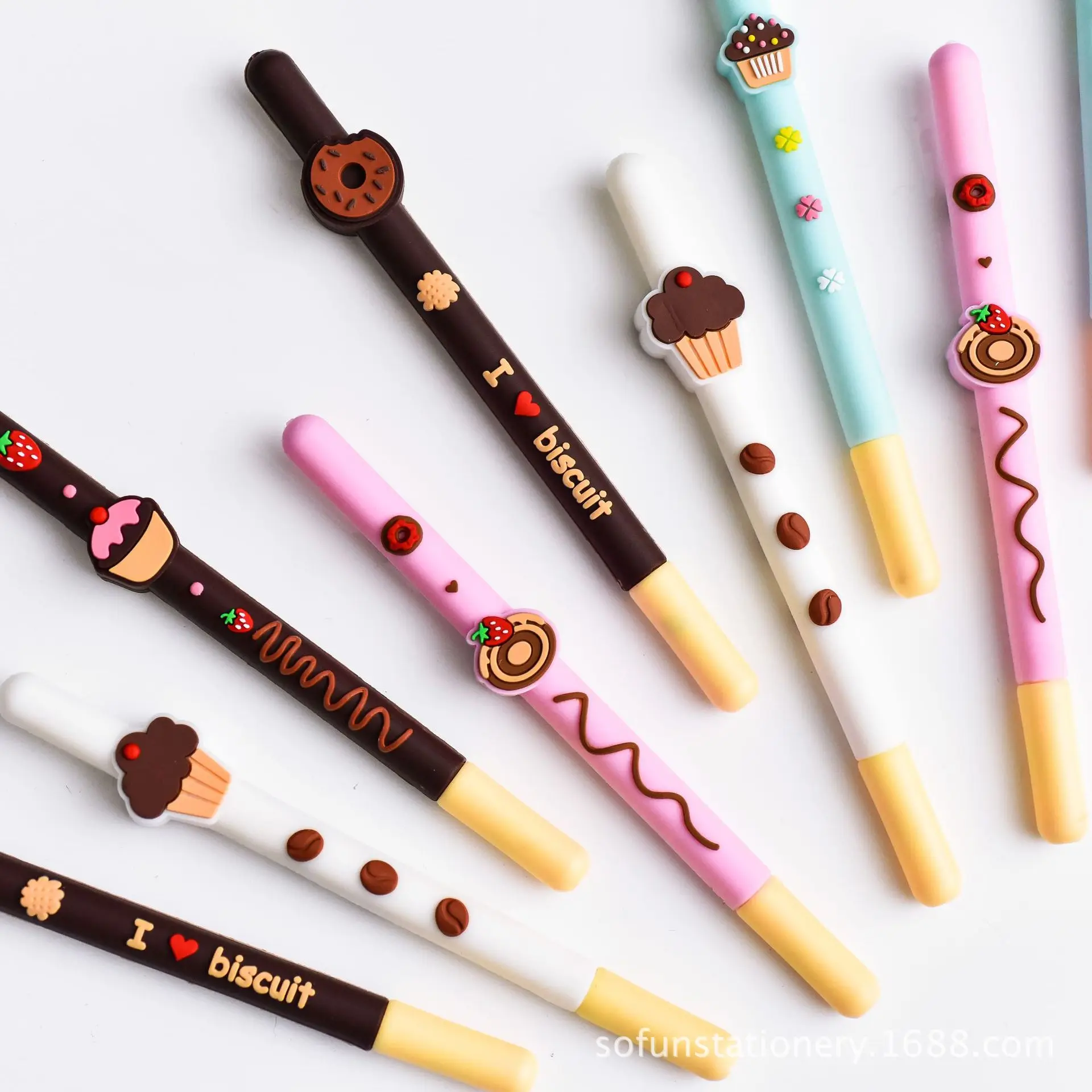 

Hot Cakes Fruit Chocolate Cartoon Gel Pen Fresh Students Supplies Stationery
