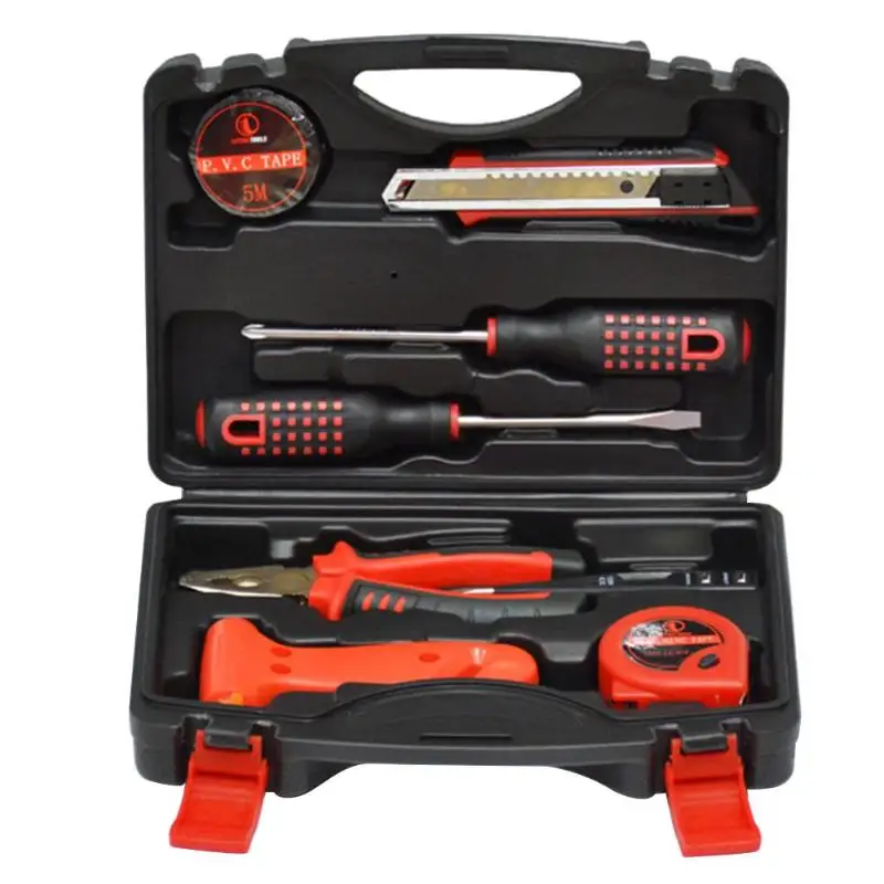 

9pcs/set Screwdrivers Pliers Measuring Tape Scissors Combination Tools Kit Hammer Plier Screwdriver Accessories Tool Set