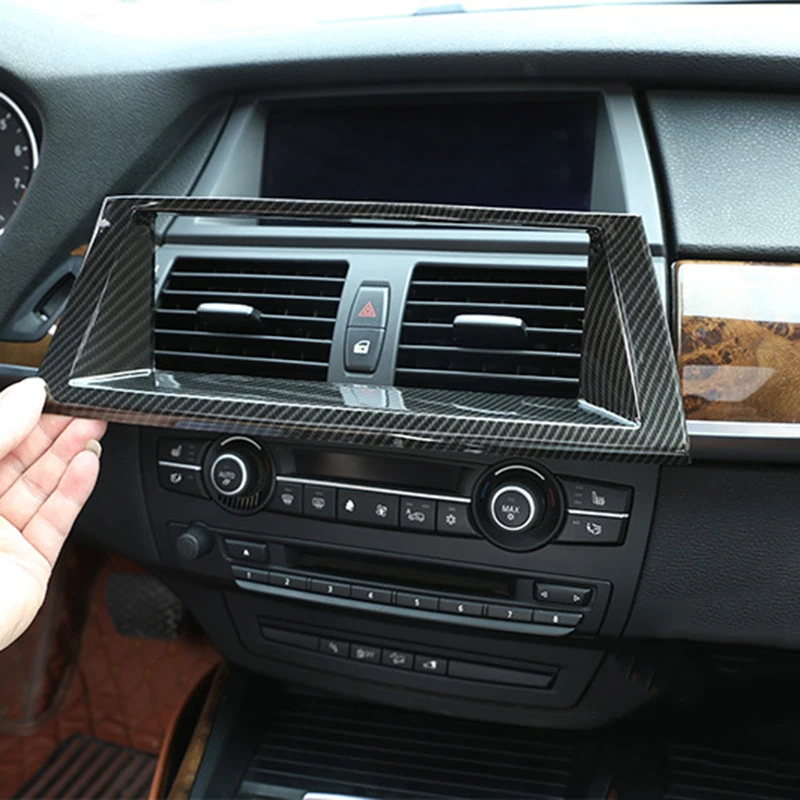 

Car Interior Central Control Navigation Frame Trim Cover For BMW X5 E70 08-13