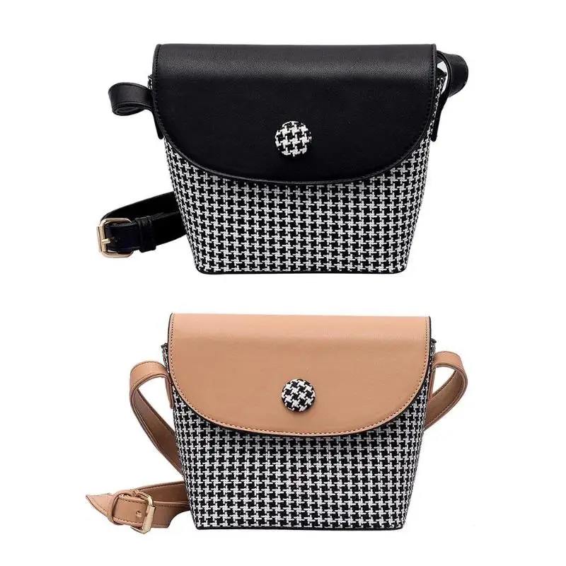 

Fashion Plaid Messenger Bag for High Quality Teenage Girls PU Leather Hit Color Shoulder Bags Mini Crossbody Bag Mini Ladies Bag