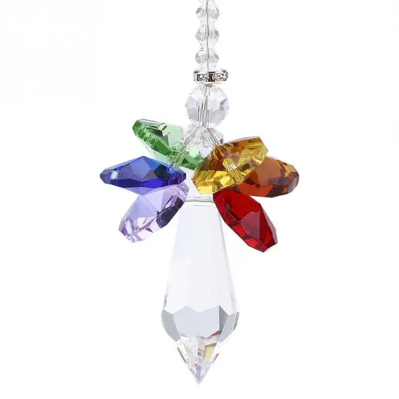 

31.5cm White Crystal Sun Catchers Chandelier Crystals Ball Prism Pendant Rainbow Maker Hanging Chakra Cascade Suncatcher