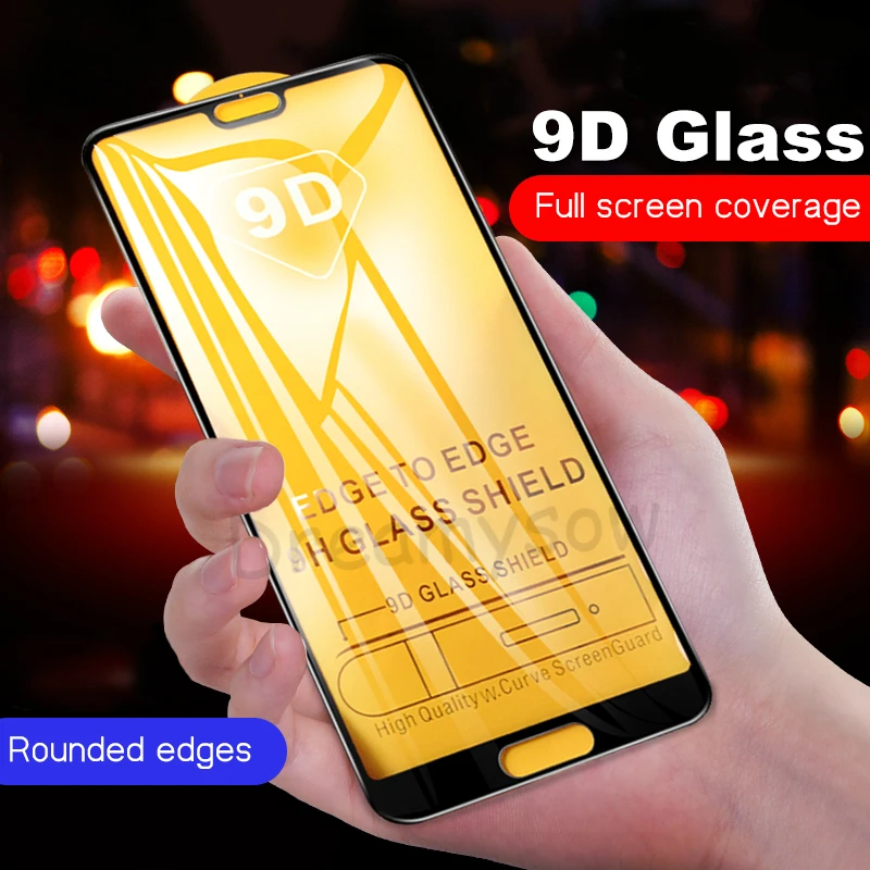 

9D Glass For Huawei P20 P10 P30 Lite P Smart 2019 Mate 20 Lite Full Cover Protective Tempered Glass On Honor 9 8 Lite 8X 10i 20i