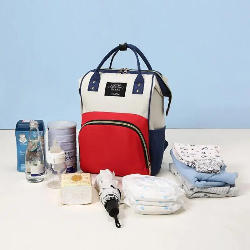 

2pcs Diaper Bag Fashion Mummy Backpack Maternity Nappy Bag USB Backpack Baby Care Bag Diaper Nursing Clutch Handbag